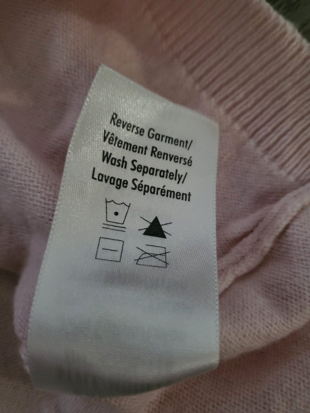 Pink Cotton Cashmere Angora Knit Cardigan Sweater 2XL - Picture 8 of 8